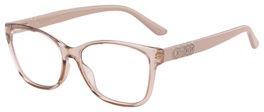 Designer Women Jimmy Choo Eyeglasses: JC238 - Nude- SpecSMART Eye Clinic (Diagonal View)